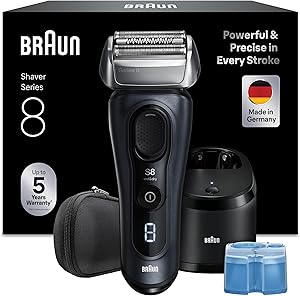 Braun Afeitadora Eléctrica Hombre Series 8, Máquina De Afeitar Barba En Seco Y