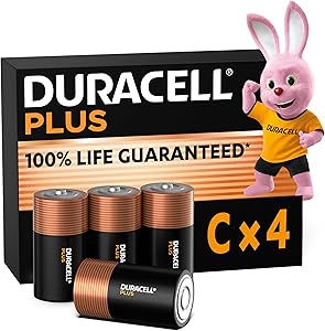 Duracell Plus pilas C (pack de 4) | ¡Chollo -30%!