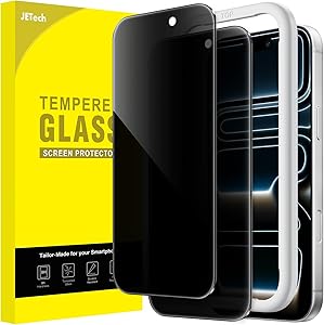 JETech Protector Pantalla de Privacidad para iPhone 17 Pro 6,3 Pulgadas,