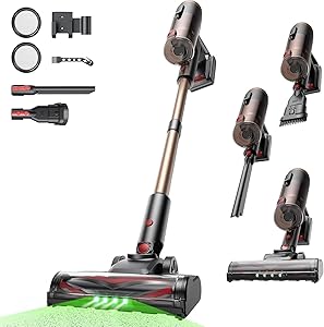 Proscenic P11 Ultra+ Aspiradora sin Cable 50KPa/500W/50Min, Ligera y Autónoma,