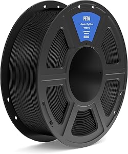 ELEGOO Filamento PETG 1.75 1KG Negro, Filamento PETG para Impresora 3D,