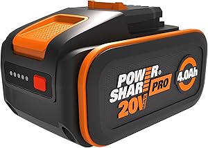 WORX PowerShare Pro WA3644 - Batería Recargable de Iones de Litio (20 V, 4,0