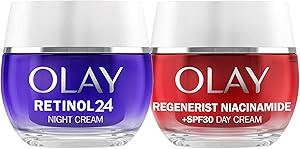 Olay Retinol24 Crema De Noche 50ML Y Olay Niacinamida + SPF30 Crema Hidratante