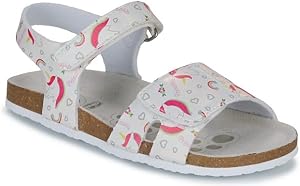 Sandalias Niña con Cierre Doble de cierre de gancho y bucle, Zapatos para Niñas, Diseñado en Italia 5 Sandalias Niña con Cierre Doble de cierre de gancho y bucle, Zapatos para Niñas, Diseñado en Italia