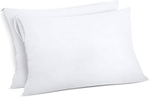 Utopia Bedding Protector de Almohada Impermeable 40x60 cm (Juego de 2) con Cremallera, Funda Almohada Certificado Oeko-Tex 1 Utopia Bedding Protector de Almohada Impermeable 40x60 cm (Juego de 2) con Cremallera, Funda Almohada Certificado Oeko-Tex