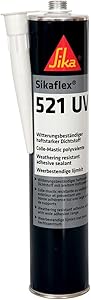 5 Razones para elegir el SIKA - Sellador multiusos poliuretano híbrido - Sikaflex 521 UV - Blanco - Sellador adherente para sellados y uniones elásticos - Resistente a la intemperie - 300ml