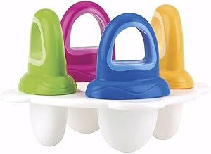 Nuby - Bandeja para polos - Recipiente para preparar 4 polos - Moldes para polos para bebés y niños - Multicolor - 6+ meses - 4 x 30ml - Sin BPA 7 Nuby - Bandeja para polos - Recipiente para preparar 4 polos - Moldes para polos para bebés y niños - Multicolor - 6+ meses - 4 x 30ml - Sin BPA