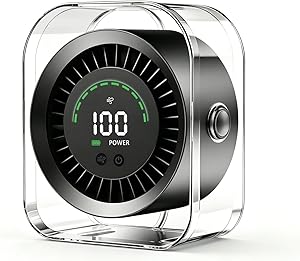 DDKJ Ventilador de Mesa Silencioso,USB Rechargeable,Dirección del Viento de