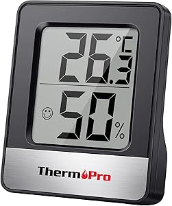 ThermoPro TP49 Pequeño higrómetro digital, termómetro de interior para