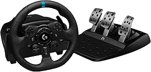 Logitech G G923 Racing Wheel and Pedals, Force Feedback TRUEFORCE,1.000 Hz,