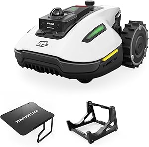 MAMMOTION YUKA mini 2 1000 Robot Cortacésped sin Cable Perimetral, para Jardines 1000㎡, LiDAR de 360° + Visión por IA, Reconocimiento de más de 300 Obstáculos, Modo DropMow, Sin Señal Perdida, Sin RTK