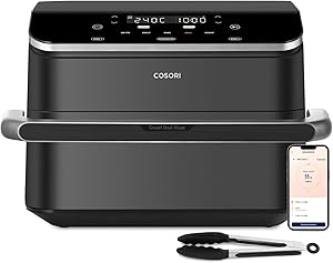 Cosori Air Fryer Dual Blaze Twinfry 10 Litros, Freidora de Aire Doble Resistencia, Multicocina 5 en 1, 2800W, Airfryer Grande de Doble Cesta con Divisor, 70 Recetas en la App, Conecta a WiFi, Gris 1 Cosori Air Fryer Dual Blaze Twinfry 10 Litros, Freidora de Aire Doble Resistencia, Multicocina 5 en 1, 2800W, Airfryer Grande de Doble Cesta con Divisor, 70 Recetas en la App, Conecta a WiFi, Gris