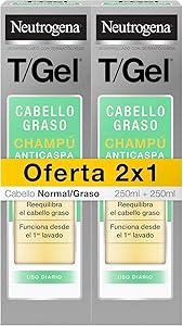 Neutrogena T/Gel Champú Anticaspa de uso diario, champú para cabello graso, All Ofertas Outlet Neutrogena T/Gel Champú Anticaspa de uso diario, champú para cabello graso,