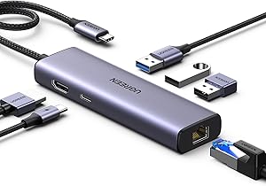 UGREEN Revodok 1061 Hub USB C Ethernet Gigabit HDMI 4K PD 100W Adaptador Tipo C Docking Station Compatible con MacBook Neo iPad Pro Air iPhone 17 Pro MAX Air Surface Galaxy S26 Ultra Tab S9 1 UGREEN Revodok 1061 Hub USB C Ethernet Gigabit HDMI 4K PD 100W Adaptador Tipo C Docking Station Compatible con MacBook Neo iPad Pro Air iPhone 17 Pro MAX Air Surface Galaxy S26 Ultra Tab S9