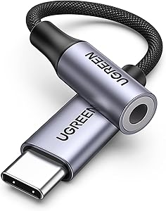 UGREEN Adaptador USB C a Jack 3.5mm DAC Chip Auriculares Tipo Compatible con