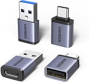 UGREEN Adaptador USB C a USB A OTG 10Gbps 4 Piezas Adaptador Tipo A a Tipo C
