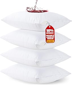 Utopia Bedding Protector de Almohada Impermeable 40x60 cm (Juego de 4) con Cremallera, Funda Almohada Certificado Oeko-Tex: La guia ULTIMATE de proteccion para tus almohadas