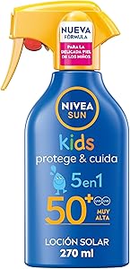 NIVEA SUN Protege & Cuida Kids - Spray FP50+ - Protector Solar Infantil -