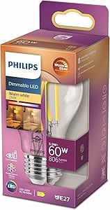 La bombilla LED Philips LED Clásica, A60 E27, Luz Blanca Cálida Regulable, 60W 1 La bombilla LED Philips LED Clásica, A60 E27, Luz Blanca Cálida Regulable, 60W