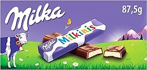 Milka Milkinis, Mini Barritas de Chocolate con Leche de los Alpes, Rellenas de