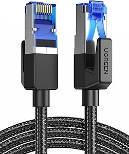 Cable de Red Ethernet Cat 8 Lan 40Gbps 2000MHz Trenzado con Conector RJ45 1 Cable de Red Ethernet Cat 8 Lan 40Gbps 2000MHz Trenzado con Conector RJ45