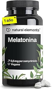 Melatonina 365 Tabletas - Complemento de melatonina pura para jet lag e