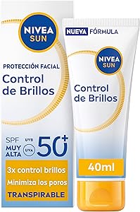NIVEA SUN Control de Brillos Protección Facial FP50+ Transpirable – Matificante All Ofertas Outlet NIVEA SUN Control de Brillos Protección Facial FP50+ Transpirable - Matificante
