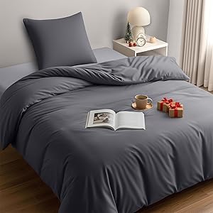 Utopia Bedding Funda Nordica Cama 90 - Microfibra Juego de Funda de Edredon 135x200 cm y 1 Funda de Almohada 80x80 cm (Gris) 1 Utopia Bedding Funda Nordica Cama 90 - Microfibra Juego de Funda de Edredon 135x200 cm y 1 Funda de Almohada 80x80 cm (Gris)