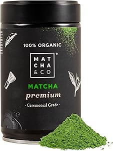 🍵 Matcha & CO Té Matcha en Polvo Premium 100% Ecológico, Orgánico y Natural 80g 1 🍵 Matcha & CO Té Matcha en Polvo Premium 100% Ecológico, Orgánico y Natural 80g