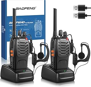 Baofeng Walkie Talkie Profesional PMR Radiocomunicación USB Recargable 16