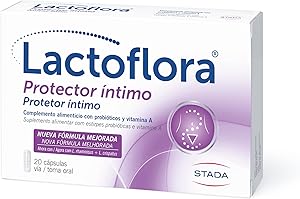 Lactoflora, Protector Íntimo Mujer, Probióticos y Vitamina A, Equilibrio y Bienestar de la Flora Vaginal, Apoyo Inmunitario, 20 Cápsulas 1 Lactoflora, Protector Íntimo Mujer, Probióticos y Vitamina A, Equilibrio y Bienestar de la Flora Vaginal, Apoyo Inmunitario, 20 Cápsulas
