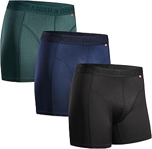 Danish Endurance Men's Sports Trunks 3-Pack Extra Long Ropa Interior de Hombres Hombre (Pack de 3) - ¡La mejor opción para deportistas! 3 Danish Endurance Men's Sports Trunks 3-Pack Extra Long Ropa Interior de Hombres Hombre (Pack de 3) - ¡La mejor opción para deportistas!