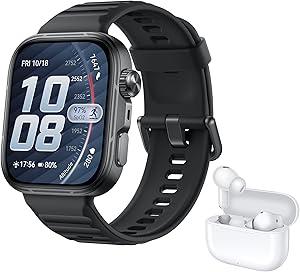 HUAWEI Watch FIT 5 Pro Smartwatch Negro+FreeBuds SE 4 Beige, GPS, ECG, 1,92" Pantalla de Cristal de Zafiro, 3000 nits, Pago NFC,Deportes al Aire Libre,Monitorización de Salud,10 Días Autonomía, 5ATM - La guia ULTIMATE de relojes inteligentes baratos