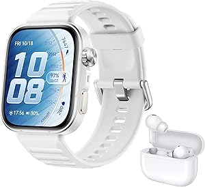 HUAWEI Watch FIT 5 Pro Smartwatch Blanco+FreeBuds SE 4 Beige, GPS, ECG, 1,92" Pantalla de Cristal de Zafiro, 3000 nits, Pago NFC,Deportes al Aire Libre,Monitorización de Salud,10 Días Autonomía, 5ATM: ¡La mejor opción para deportistas! 1 HUAWEI Watch FIT 5 Pro Smartwatch Blanco+FreeBuds SE 4 Beige, GPS, ECG, 1,92" Pantalla de Cristal de Zafiro, 3000 nits, Pago NFC,Deportes al Aire Libre,Monitorización de Salud,10 Días Autonomía, 5ATM: ¡La mejor opción para deportistas!