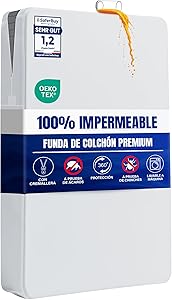 Funda de Colchón Impermeable con Cremallera, Certificado Oeko-Tex, Cubre Colchon