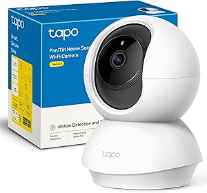 Tapo C21A - 2K 3MP Cámara vigilancia WiFi Interior 360°, visión Nocturna, notificaciones en Tiempo Real, detección Persona, Control Remoto, Compatible con Alexa, Cable de 1,5 m sin Soporte de Montaje 1 Tapo C21A - 2K 3MP Cámara vigilancia WiFi Interior 360°, visión Nocturna, notificaciones en Tiempo Real, detección Persona, Control Remoto, Compatible con Alexa, Cable de 1,5 m sin Soporte de Montaje