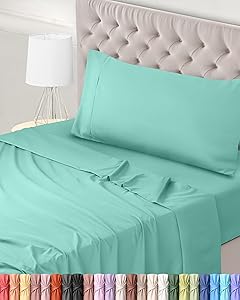 Utopia Bedding Juego de Sabanas 3 Piezas 90x190 - Poliéster Microfibra
