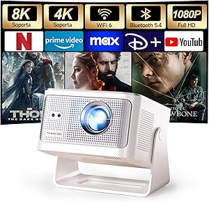 Mini Proyector 4K & 8K Soporte 1080P Nativo, Proyector Portátil con WiFi 6 All Ofertas Outlet Mini Proyector 4K & 8K Soporte 1080P Nativo, Proyector Portátil con WiFi 6