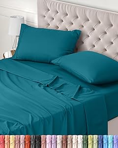 Utopia Bedding Juego de Sabanas 4 Piezas 150x200 - Poliéster Microfibra