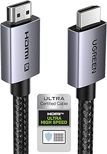 UGREEN Cable HDMI 2.1 8K Cable HDMI Certificado 8K 60Hz 4K 240Hz Ultra Alta Velocidad 48Gbps Aluminio eARC HDCP Dynamic HDR Dolby Atmos Compatible con Monitor HDTV PS5 PS4 Xbox PC, 2M 1 UGREEN Cable HDMI 2.1 8K Cable HDMI Certificado 8K 60Hz 4K 240Hz Ultra Alta Velocidad 48Gbps Aluminio eARC HDCP Dynamic HDR Dolby Atmos Compatible con Monitor HDTV PS5 PS4 Xbox PC, 2M