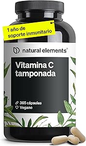 Vitamina C Tamponada - Alemania - 365 Cápsulas - Suave para el Estómago 1 Vitamina C Tamponada - Alemania - 365 Cápsulas - Suave para el Estómago