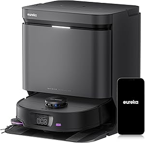 Eureka J15 MAX Ultra Robot Aspirador y Fregasuelos 22,000Pa con Base Autovaciado, Cepillo Lateral Extensible, Limpieza con Agua a 80℃, IntelliView 2,0, Anti-Enredos Aspiradora Inteligente, Negro - ¡La mejor opción para una limpieza profunda! 4 Eureka J15 MAX Ultra Robot Aspirador y Fregasuelos 22,000Pa con Base Autovaciado, Cepillo Lateral Extensible, Limpieza con Agua a 80℃, IntelliView 2,0, Anti-Enredos Aspiradora Inteligente, Negro - ¡La mejor opción para una limpieza profunda!