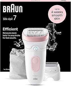 Braun Silk-épil 7, Depiladora Eléctrica Mujer para Una Eliminación del Vello Fácil 1 Braun Silk-épil 7, Depiladora Eléctrica Mujer para Una Eliminación del Vello Fácil