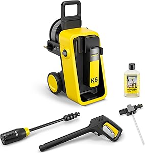 Kärcher hidrolimpiadora K 6 Comfort Premium, presión: 160 Bar, caudal: 510 l/h, Superficie: 50 m²/h, Peso: 18,2 kg, Manguera de Alta presión, enrollador de mangueras, Multi Jet 4 en 1