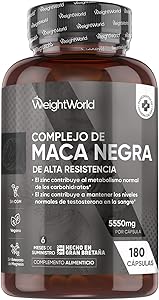 Maca Negra y Amarilla Andina Complex 5550mg de Potencia-100:1-6 Meses de Suministro 1 Maca Negra y Amarilla Andina Complex 5550mg de Potencia-100:1-6 Meses de Suministro