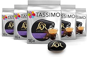 L'OR Cápsulas de Café Lungo Profondo | Intensidad 8 | 80 Cápsulas Compatibles Tassimo - ¡La mejor opción para café aficionados! 1 L'OR Cápsulas de Café Lungo Profondo | Intensidad 8 | 80 Cápsulas Compatibles Tassimo - ¡La mejor opción para café aficionados!