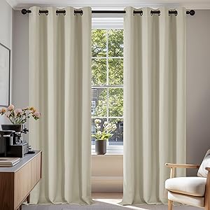 Deconovo Cortinas Salon Opacas con Aislamiento Térmico para Habitacion