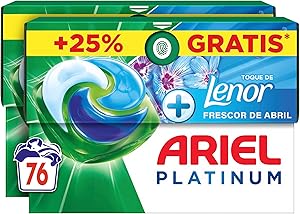 ¿La mejor opción para lavar en frío? Ariel PODS Platinum Detergente Lavadora Liquido 76 Capsulas/Pastillas 1 ¿La mejor opción para lavar en frío? Ariel PODS Platinum Detergente Lavadora Liquido 76 Capsulas/Pastillas