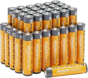 Amazon Basics - Paquete de 36 pilas alcalinas AAA de alto rendimiento, 1,5 voltios, vida útil de 10 años 1 Amazon Basics - Paquete de 36 pilas alcalinas AAA de alto rendimiento, 1,5 voltios, vida útil de 10 años