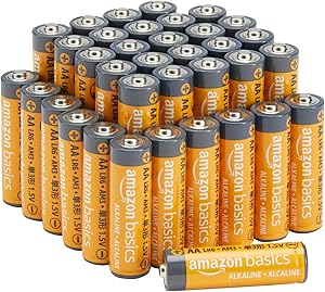 Amazon Basics - Paquete de 36 pilas alcalinas AA de alto rendimiento, 1,5 voltios, vida útil de 10 años 7 Amazon Basics - Paquete de 36 pilas alcalinas AA de alto rendimiento, 1,5 voltios, vida útil de 10 años